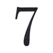 6inch Black Decorative Rhinestone Number Stickers DIY Crafts - 7#whtbkgd