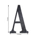 6inch Black Decorative Rhinestone Alphabet Letter Stickers DIY Crafts - A