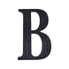 6inch Black Decorative Rhinestone Alphabet Letter Stickers DIY Crafts - B#whtbkgd