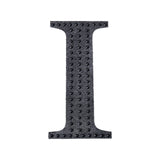 6inch Black Decorative Rhinestone Alphabet Letter Stickers DIY Crafts - I#whtbkgd