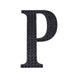 6inch Black Decorative Rhinestone Alphabet Letter Stickers DIY Crafts - P#whtbkgd