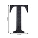 6 inch Black Decorative Rhinestone Alphabet Letter Stickers DIY Crafts - T