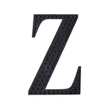 6inch Black Decorative Rhinestone Alphabet Letter Stickers DIY Crafts - Z#whtbkgd