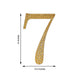 6inch Gold Decorative Rhinestone Number Stickers DIY Crafts - 7