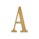 6inches Gold Decorative Rhinestone Alphabet Letter Stickers DIY Crafts - A#whtbkgd