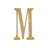 6 inch Gold Decorative Rhinestone Alphabet Letter Stickers DIY Crafts - M#whtbkgd