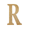 6 inch Gold Decorative Rhinestone Alphabet Letter Stickers DIY Crafts - R#whtbkgd