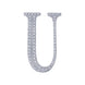 6 inch Silver Decorative Rhinestone Alphabet Letter Stickers DIY Crafts - U#whtbkgd