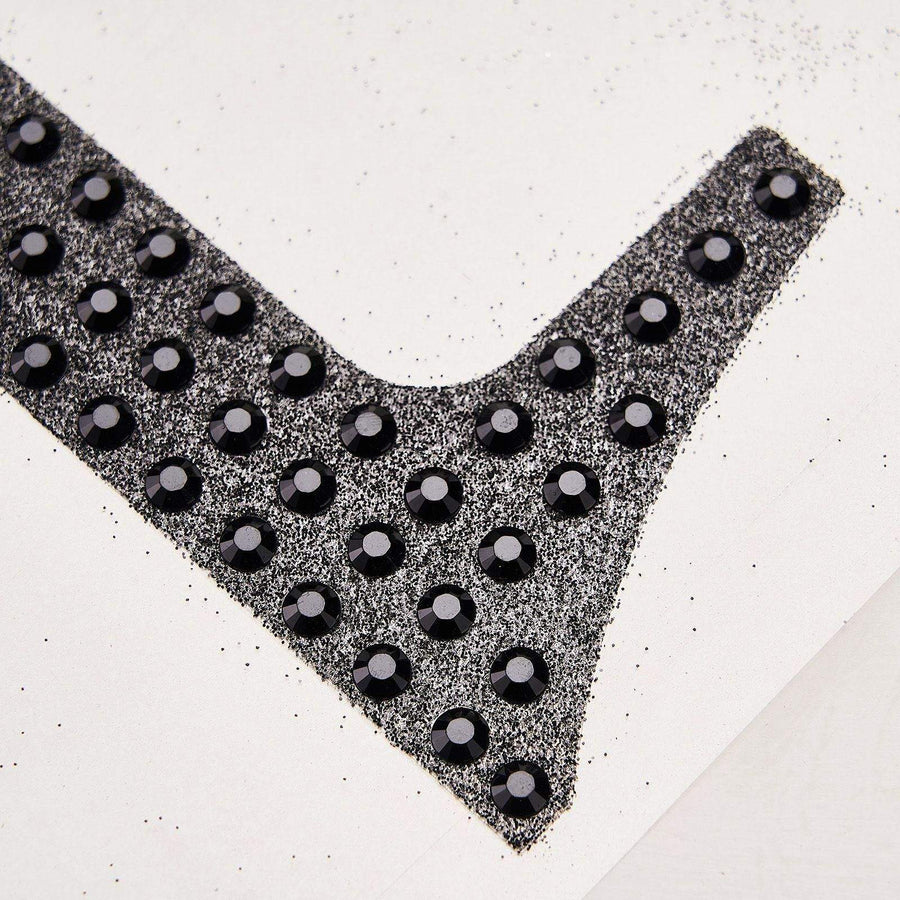8 inch Black Decorative Rhinestone Number Stickers DIY Crafts - 9