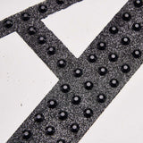 8 inch Black Decorative Rhinestone Alphabet Letter Stickers DIY Crafts - D