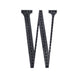 8 inch Black Decorative Rhinestone Alphabet Letter Stickers DIY Crafts - W#whtbkgd