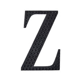 8 inch Black Decorative Rhinestone Alphabet Letter Stickers DIY Crafts - Z#whtbkgd