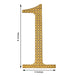 8 Inch | Gold Decorative Rhinestone Number Stickers DIY Crafts - 1