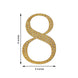 8inch Gold Decorative Rhinestone Number Stickers DIY Crafts - 8