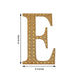 8inch Gold Decorative Rhinestone Alphabet Letter Stickers DIY Crafts - E
