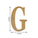 8inch Gold Decorative Rhinestone Alphabet Letter Stickers DIY Crafts - G