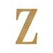 8inch Gold Decorative Rhinestone Alphabet Letter Stickers DIY Crafts - Z#whtbkgd