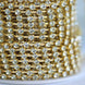10 Yards | Gold Diamond Rhinestone Chain Roll, 3mm Gemstone Ribbon DIY Decor