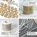 10 Yards | Gold Diamond Rhinestone Chain Roll, 3mm Gemstone Ribbon DIY Decor
