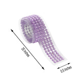 3ft Lavender Lilac Stick-On Rhinestone Tape, DIY Self Adhesive Diamond Gemstone Stickers
