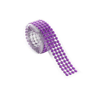 Enhance Your Event with Purple Stick-On Rhinestone Tape