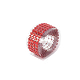3ft Red Stick-On Rhinestone Tape, DIY Self Adhesive Diamond Gemstone Stickers