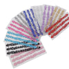 3 Pack | Pink Heptagon Self Adhesive Rhinestone Gem Craft Stickers