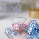 3 Pack | Stick-On Diamond Rhinestone Gems, Hot Pink Self Adhesive Crown DIY Craft Stickers