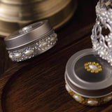 5 Strips - Stick on Rhinestone Gems - Oval Self Adhesive Diamond Rhinestone Stickers - Gold