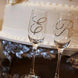 12 Pack | 1.5" Clear | Rhinestone Monogram Sticker Self Adhesive Bling Diamond Letters For DIY