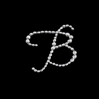 Elevate Your Event Decor with Clear Rhinestone Monogram Letter Jewel Stickers