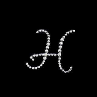 Sprinkle Some Glam onto Your Event with Clear Rhinestone Monogram Letter Jewel Stickers