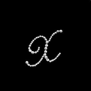 Clear Rhinestone Monogram Letter Jewel Sticker - Perfect for Event Decor