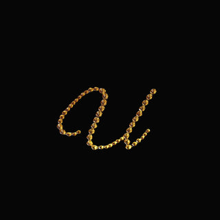 Create Unforgettable Events with Gold Rhinestone Monogram Letter Stickers