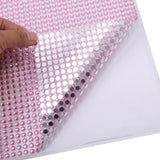 21x11inch Blush Self Adhesive Rhinestone Diamond Sticker Wrap Sheets, DIY Craft Gem Stickers