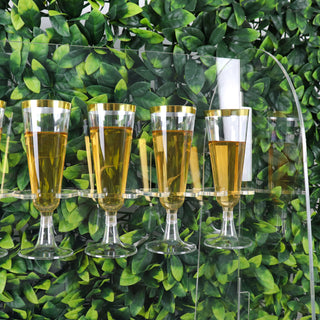 25" Clear Acrylic 2-Tier Champagne Glass Holder