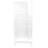 5ft Clear Acrylic 5-Tier Champagne Glass Holder Wall Stand, Wine Glass Standing Rack#whtbkgd