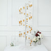 4.5ft Clear Acrylic Spiral Champagne Flute Display Stand, Wine Glass Bar Rack