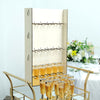 3-Tier Wooden Champagne Glass Flute Holder Wall Stand Rack