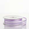 25 Yards | 7/8inch DIY Lavender Lilac Organza Ribbon With Satin Edge#whtbkgd