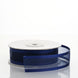 25 Yard | 7/8 Inch Organza Ribbon With Satin Edges | TableclothsFactory#whtbkgd