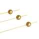 100 Pack | 4.5Inch Gold Pearl Bamboo Skewers Cocktail Picks, Stir Sticks, Eco Friendly#whtbkgd
