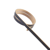 Eco Friendly Black Loop Ring Party Picks, Bamboo Skewers, Decorative Top Cocktail Sticks#whtbkgd
