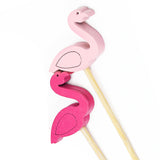 5inch Party Picks, Bamboo Skewers, Decorative Top Cocktail Sticks - Fuchsia/Hot Pink | Pink#whtbkgd