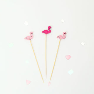 Add a Splash of Color to Your Events with Fuchsia/Hot Pink Flamingo Party Picks