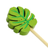 100 Pack | 5inch Tropical Leaf Party Picks, Bamboo Skewers, Decorative Top Cocktail Sticks#whtbkgd