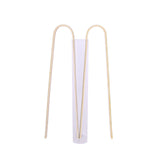 50 Pack | 6inch Eco Friendly Natural Disposable Bamboo Wooden Tongs Flatware