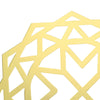 6 Pack | 13inch Metallic Gold Foil Laser Cut Geometric Star Table Mats