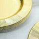 25 Pack | Sunray Metallic Gold 13inch Disposable Charger Plates