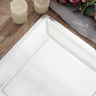 Leather Like Cardboard Serving Trays for a Chic and Sophisticated Event